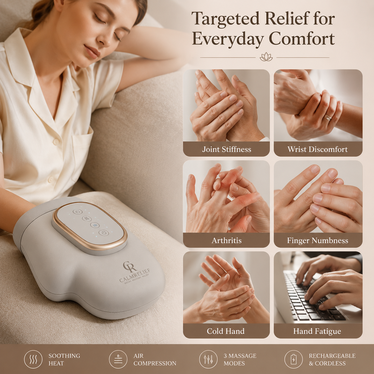 CalmRelief™ Hand Massager